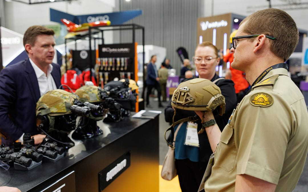 Aquaterro showcases the Team Wendy / Avon Protection RIFLETECH Helmet at Land Forces 2024